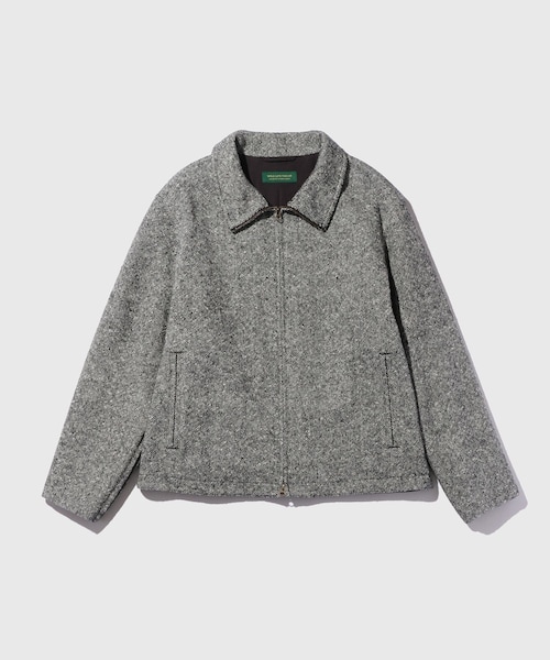 ADAM ET ROPE'(アダムエロペ)の「TWEED HOMESPAN RACING BLOUSON(ブルゾン・メンズ・ブラック・L/M/S)」の1枚目の写真