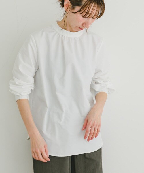 ITEMS URBANRESEARCH（アイテムズ アーバンリサーチ）の「ハイネックブラウス（シャツ/ブラウス・レディース・SRP/BLK/OFF・FREE）」の5枚目の写真