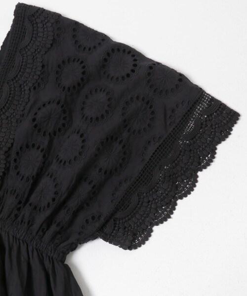 URBAN RESEARCH ROSSO（アーバンリサーチロッソ）の「インドコットンエンブロイダリーワンピース（ワンピース・レディース・BLACK・Free）」の14枚目の写真
