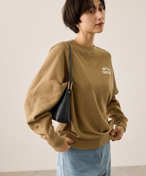 ROPE' PICNIC（ロペピクニック）の「【Champion/チャンピオン別注】アソートロゴスウェットプルオーバー/リンクコーデ（スウェット・レディース・キナリ系/ブラウン/サックス・F）」の3枚目の写真