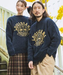 ITEMS URBANRESEARCH | 真冬の正解 カレッジロゴモールニット(ニット/セーター)