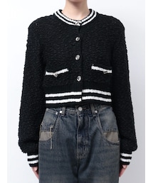 EMODA | テクスチャーミニマルカーデトップ(カーディガン/ボレロ)