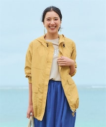 nissen | 大きいサイズ　軽tet花粉がつきにくいはっ水加工ゆるパーカーブルゾン（ＵＶカット）(ジャケット/アウター)