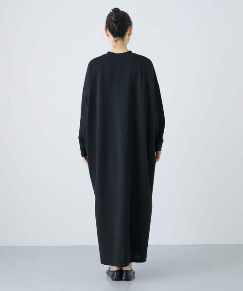 かぐれ（カグレ）の「『2サイズ展開』コットンポンチワイドワンピース（ワンピース・レディース・BLACK/NAVY・0/1）」の4枚目の写真