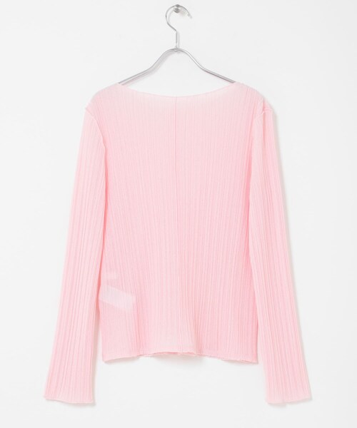 SENSE OF PLACE by URBAN RESEARCH(センスオブプレイスバイアーバンリサーチ)の「スラブシアープリーツトップ(Tシャツ/カットソー・レディース・OFF WHITE/BLACK/PINK・One)」の11枚目の写真