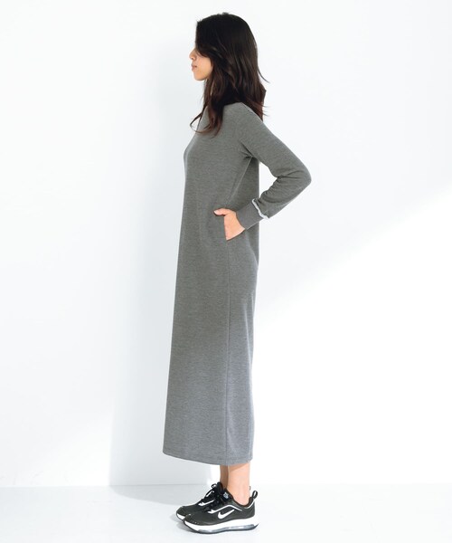 URBAN RESEARCH Sonny Label（アーバンリサーチサニーレーベル）の「SLAB　Sweat Comfort One-Piece（ワンピース・レディース・チャコール/グレージュ・FREE）」の13枚目の写真