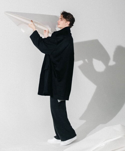 URBAN RESEARCH(アーバンリサーチ)の「dDdDdDd CASHMERE OVER COAT(ステンカラーコート・メンズ・NAVY/BLACK・L/XL/XXL)」の7枚目の写真