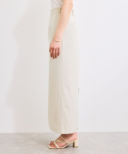 VIS（ビス）の「【セットアップ対応】Iラインスリットスカート（スカート・レディース・チャコール/オフホワイト・M/S）」の16枚目の写真