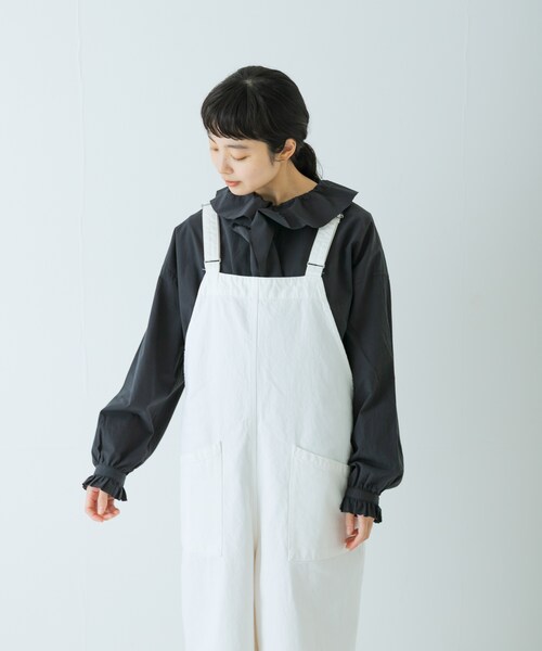 かぐれ（カグレ）の「コットンフリルカラーシャツ（シャツ/ブラウス