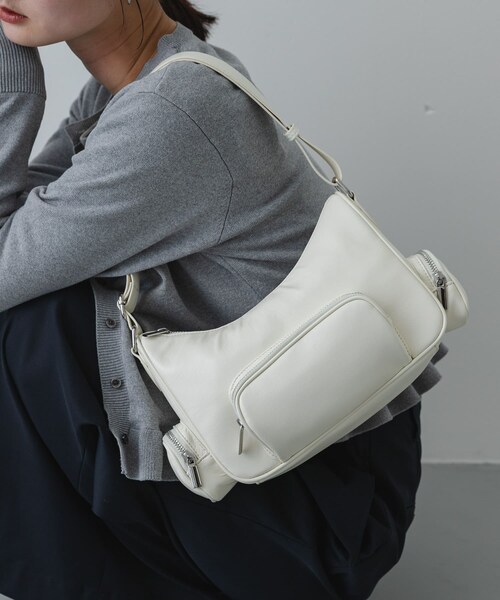 SENSE OF PLACE by URBAN RESEARCH（センスオブプレイスバイアーバンリサーチ）の「3Pポケットバッグ（ショルダーバッグ・レディース・BLACK/IVORY/Y.BEIGE・One）」の5枚目の写真