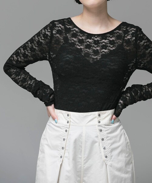 URBAN RESEARCH（アーバンリサーチ）の「ambiguous　Lace Body Suit（その他アンダーウェア/インナー・レディース・WHITE/BLACK/PINK・FREE）」の12枚目の写真