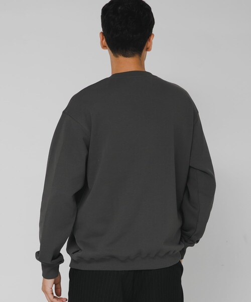 URBAN RESEARCH Sonny Label（アーバンリサーチサニーレーベル）の「ヘビーウェイトコットンベーシックスウェット（スウェット・メンズ・ネイビー/ブラック/チャコール/杢グレー/ダークブラウン・S/M/L/XL）」の19枚目の写真