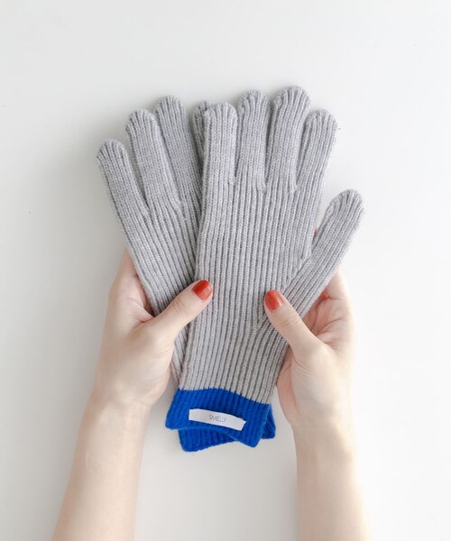SMELLY（スメリー）の「バイカラーホールタッチグローブ（ベルト・レディース・GRY/YEL/RED/BLK・-）」の2枚目の写真