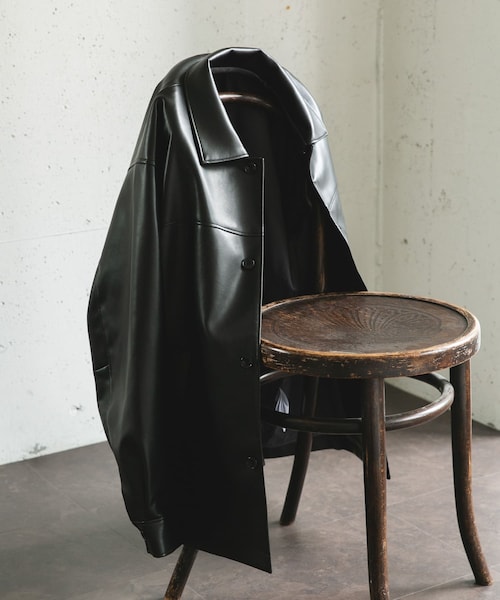 URBAN RESEARCH DOORS(アーバンリサーチドアーズ)の「FL カーコート(ライダースジャケット・メンズ・BLACK・M/L)」の1枚目の写真