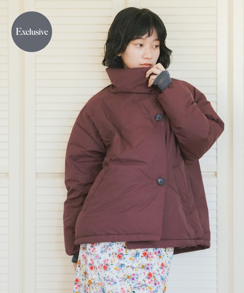 URBAN RESEARCH DOORS（アーバンリサーチドアーズ）の「『別注』NANGA×DOORS　STANDCOLLAR DOWN JACKET（その他アウター・レディース・BORDEAUX/MOCHA/BLACK・One）」の3枚目の写真