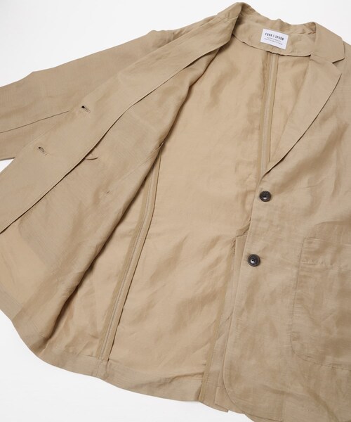 URBAN RESEARCH DOORS（アーバンリサーチドアーズ）の「FORK&SPOON　ラミーブレンドビッグジャケット（テーラードジャケット・レディース・BLACK/BEIGE・1）」の17枚目の写真