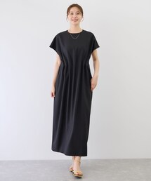 リネンタッチタックイージーワンピース
