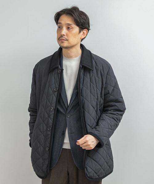 URBAN RESEARCH DOORS(アーバンリサーチドアーズ)の「LIFE STYLE TAILOR LIMONTA EAST キルティングコート(ダウンジャケット/コート・メンズ・BLACK/NAVY・M/L)」の2枚目の写真