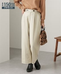 nissen | 小さいサイズ　ウール調ワイドパンツ　低身長さん・小柄女性(パンツ)