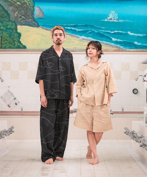 URBAN RESEARCH(アーバンリサーチ)の「SENTO-GRASHI 「ゆ」pants (long)(その他パンツ・メンズ・BLK×CCL/BEG×OFF/BLU×OFF・M/L/L/XL)」の10枚目の写真