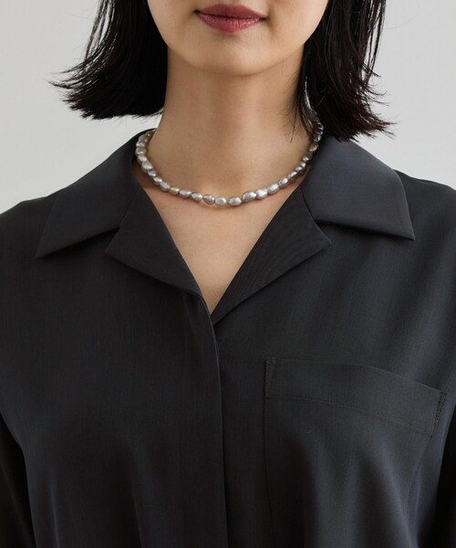 ROPE'（ロペ）の「【洗える】サファリシャツワンピース（ワンピース・レディース・ベージュ/ネイビー・36/38）」の22枚目の写真