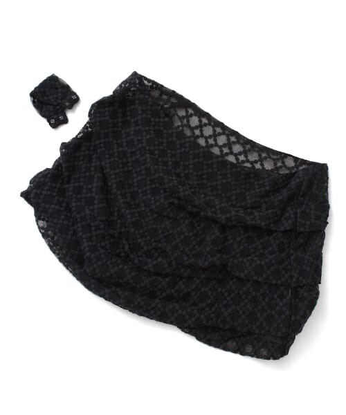 URBAN RESEARCH（アーバンリサーチ）の「COUTURE MAISON　2WAYリボンショール（その他・レディース・アイボリー/クロ・FREE）」の9枚目の写真