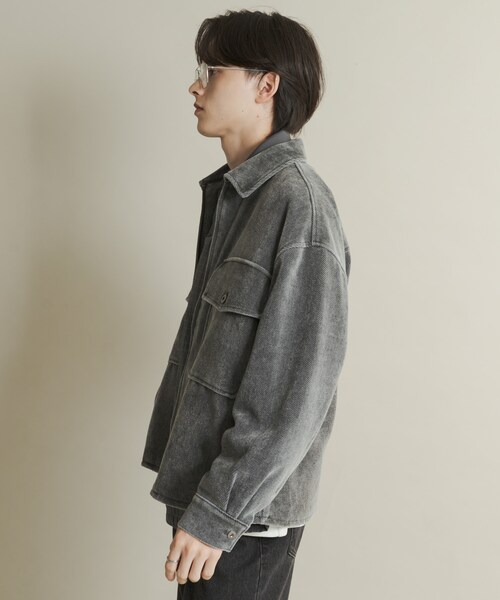 SENSE OF PLACE by URBAN RESEARCH(センスオブプレイスバイアーバンリサーチ)の「ヴィンテージツイルZIPブルゾン(ブルゾン・メンズ・BLACK/BROWN/PURPLE・M/L)」の8枚目の写真