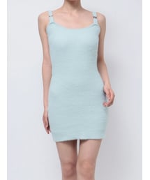 GYDA | Symmetry GYDAチャーム付きシャギーニットキャミワンピース【SETUP着用可】(ワンピース)