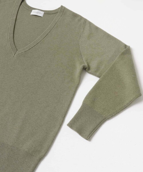 URBAN RESEARCH（アーバンリサーチ）の「new basic　カシミヤコットンVネックチュニックニット（チュニック・レディース・KHAKI/PINK/SAX・FREE）」の13枚目の写真