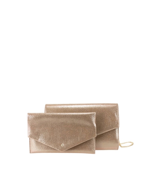 LAGUNAMOON（ラグナムーン）の「LADYシャインクラッチBAG（クラッチバッグ・レディース・シルバー/ゴールド・F）」の2枚目の写真