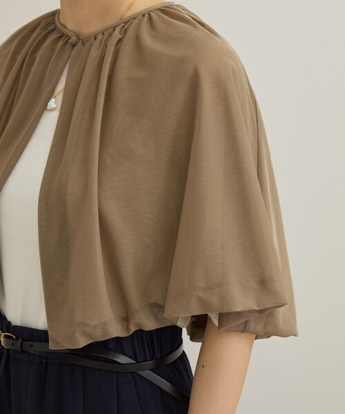 ROPE'（ロペ）の「ブライトネスヤーンボレロ（カーディガン/ボレロ・レディース・ブラック/ブラウン/ベージュ/ブルー・F）」の10枚目の写真