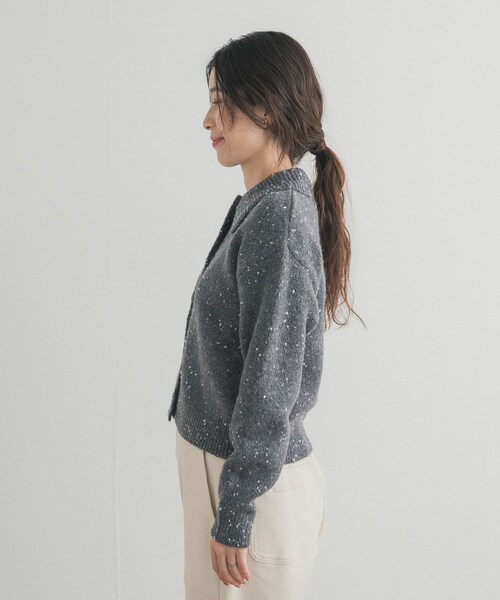 URBAN RESEARCH DOORS（アーバンリサーチドアーズ）の「ネップヤーンカーディガン（カーディガン/ボレロ・レディース・BEIGE/GRAY・Free）」の13枚目の写真