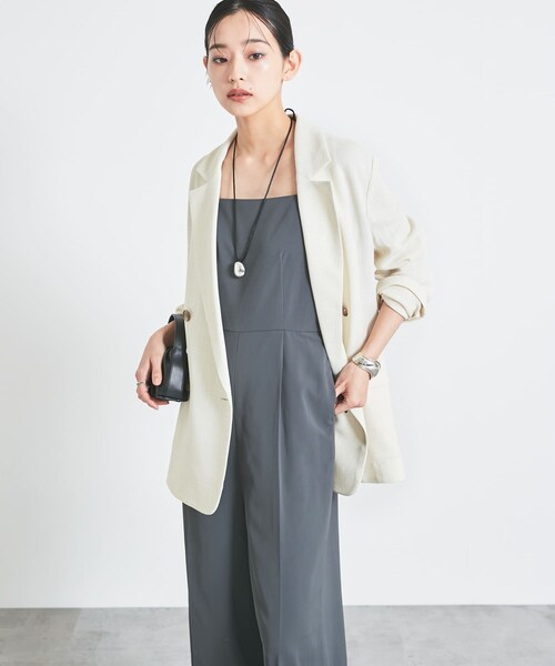 URBAN RESEARCH ROSSO（アーバンリサーチロッソ）の「カラミダブルジャケット（テーラードジャケット・レディース・black×off/beige×off・36/38）」の6枚目の写真
