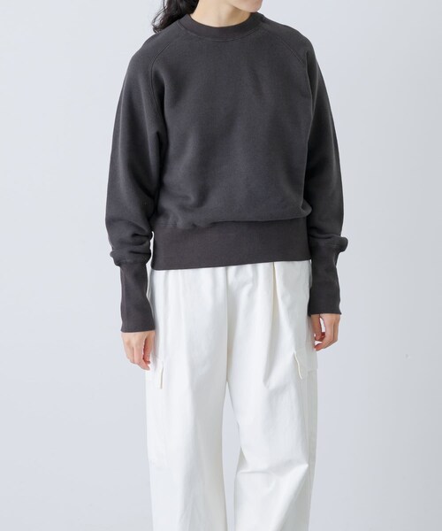 かぐれ（カグレ）の「コットンリヨセルショートプルオーバー（Tシャツ/カットソー・レディース・L/GRAY/NAVY/CHARCOAL・Free）」の5枚目の写真