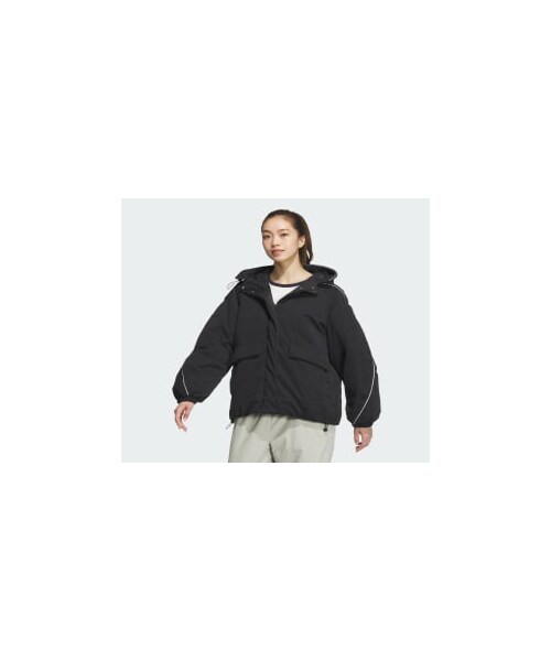adidas（アディダス）の「BYD3S オーバーサイズフィット パデッドジャケット（ジャケット/アウター・レディース・ベージュ/ブラック・J/XS/J/S/J/M/J/L/J/XL/J/2XL/J/3XL）」の14枚目の写真