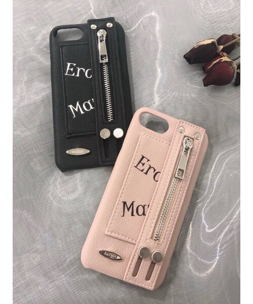 EATME（イートミー）の「ZIPバンドi phoneケース6/7/8（スマホケース/カバー・レディース・ブラック/ピンク/ベージュ・F）」の3枚目の写真
