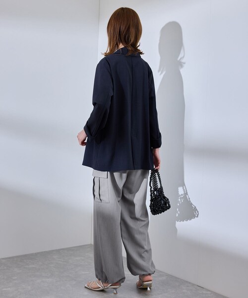 ROPE' PICNIC（ロペピクニック）の「【UVカット・接触冷感・イージーケア】イージーカーゴパンツ（カーゴパンツ・レディース・ブラック/グレー/ベージュ/ネイビー・36/38/40）」の20枚目の写真