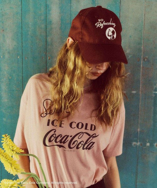 VIS(ビス)の「【Coca-Cola】VIS別注エンブロイダリーキャップ(キャップ・レディース・ブラック/ワイン・F)」の12枚目の写真