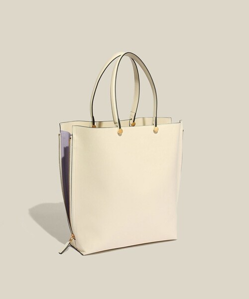 ROPE'（ロペ）の「【E'POR】Y BAG Large【通勤】【A4対応】（トートバッグ・レディース・オフホワイト/キナリ・F）」の6枚目の写真