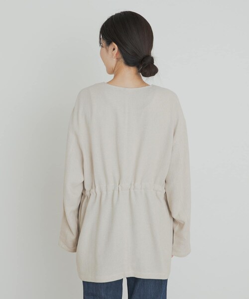 URBAN RESEARCH DOORS(アーバンリサーチドアーズ)の「ウエストドロストジャケット(テーラードジャケット・レディース・BLACK/BEIGE・M)」の14枚目の写真