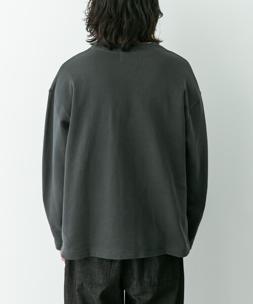 URBAN RESEARCH Sonny Label（アーバンリサーチサニーレーベル）の「スウェットVネックカーディガン（スウェット・メンズ・チャコール/ネイビー・M/L）」の4枚目の写真