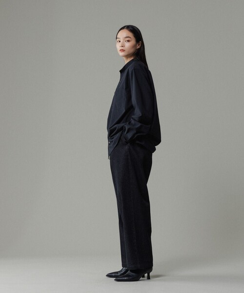 ADAM ET ROPE'(アダムエロペ)の「【NIKKE】 バンドカラー シャツ / ウォッシャブル(シャツ/ブラウス・メンズ・ブラック/ネイビー/ラベンダー・L/M)」の10枚目の写真