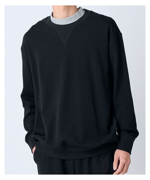 nissen（ニッセン）の「ヘビーウェイトオーバーサイズスウェットトレーナー（スウェット・メンズ・黒/カーキ/チャコール/杢グレー・M/L/LL/3L/4L/5L/6L/8L/10L）」の6枚目の写真