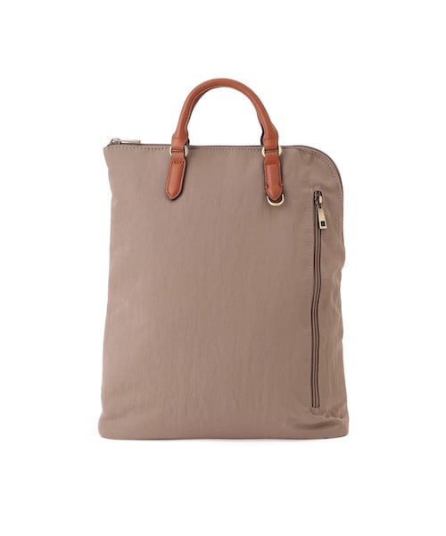 Jayro（ジャイロ）の「皺ナイロンL字リュック（バックパック/リュック・レディース・ブラック/ホワイト系/ブラウン系/ブルー系・F）」の5枚目の写真