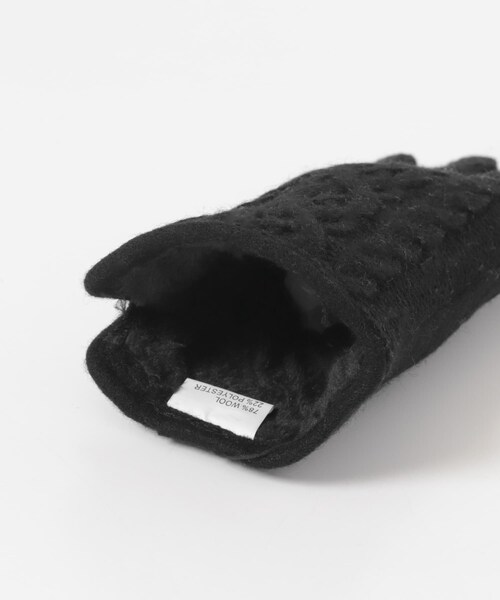 URBAN RESEARCH Sonny Label（アーバンリサーチサニーレーベル）の「ケーブルニットグローブ（ベルト・レディース・Lグレー/ブラック/チャコール・One）」の8枚目の写真
