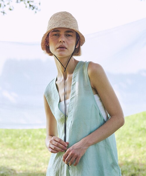 ADAM ET ROPE'(アダムエロペ)の「【J'aDoRe・一部店舗限定】【chisaki(チサキ)】Kanoko(ハット・レディース・オフホワイト・F)」の18枚目の写真
