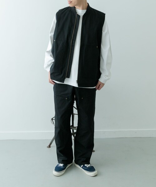 ITEMS URBANRESEARCH（アイテムズ アーバンリサーチ）の「ジップアップ コットンワークベスト（ベスト・メンズ・BLU/BRN/BLK・M/L）」の8枚目の写真
