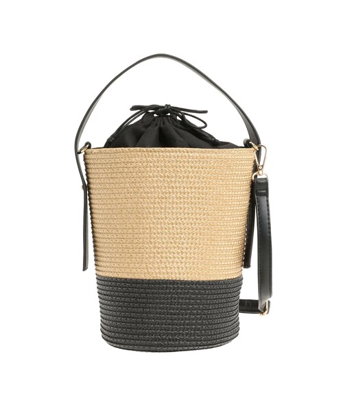 TONAL（トーナル）の「配色ドローストリング丸底バッグ（ショルダーバッグ・レディース・ブラウン・F）」の17枚目の写真