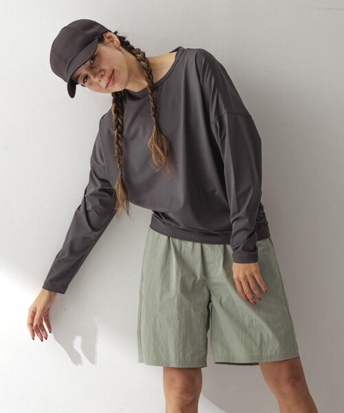 URBAN RESEARCH Sonny Label（アーバンリサーチサニーレーベル）の「SLAB　Dolman Rashguard（その他トップス・レディース・カーキ/グレージュ/チャコール・FREE）」の4枚目の写真