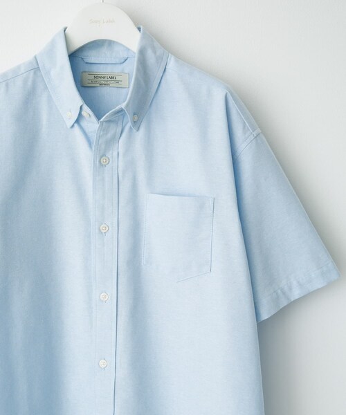 URBAN RESEARCH Sonny Label（アーバンリサーチサニーレーベル）の「抗菌オックスボタンダウン半袖シャツ（シャツ/ブラウス・メンズ・ホワイト/サックスブルー/ネイビー/ギンガムチェック/オフストライプ/グレー・M/L/XL）」の3枚目の写真